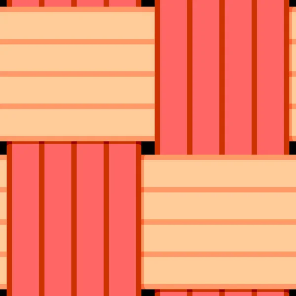 Seamless Background Red Pink Orange Wicker Vector Illustration — 图库矢量图片