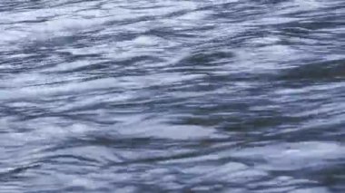 close-up of a water of fast river textured background