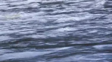 close-up of a water of fast river textured background