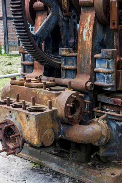 Old Hydraulic Pump 1900S Oil Pipelines — Stock Photo, Image