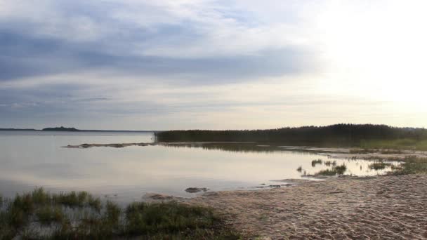 Панорамный Вид Озеро Свитязь Крупнейшее Озеро Группы Шацких Озер Шацкий — стоковое видео
