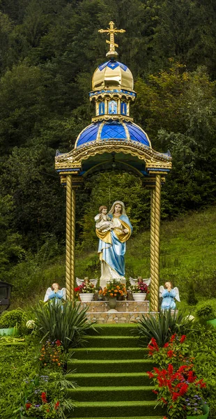Eine Kapelle Der Jungfrau Maria Ukrainischen Dorf Sheshory Iwano Frankiwsk — Stockfoto