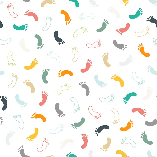 Fit Dikişsiz desen ve arka plan. doku düz tasarım ayak. vektör çizim