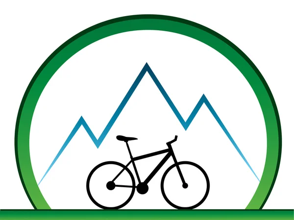 Design for mountain bikers — Stock Vector