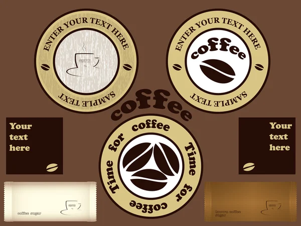 Diseño de café — Vector de stock