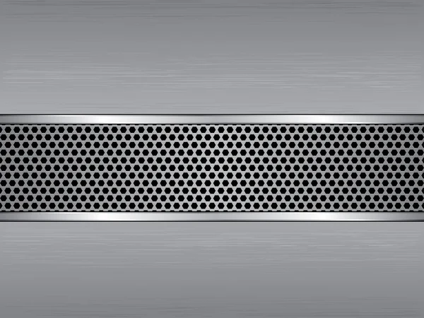 metal arka plan ile altıgen