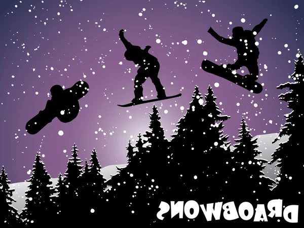 Snowboard — Stockvector