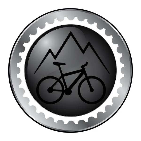 Badge biking — Stock Vector