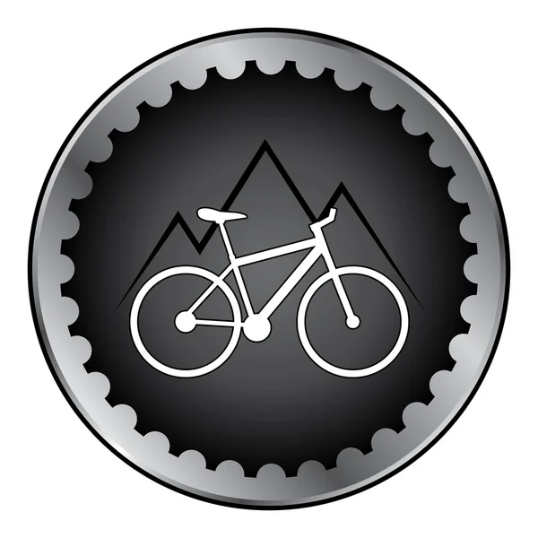 骑自行车的徽章 — 图库矢量图片