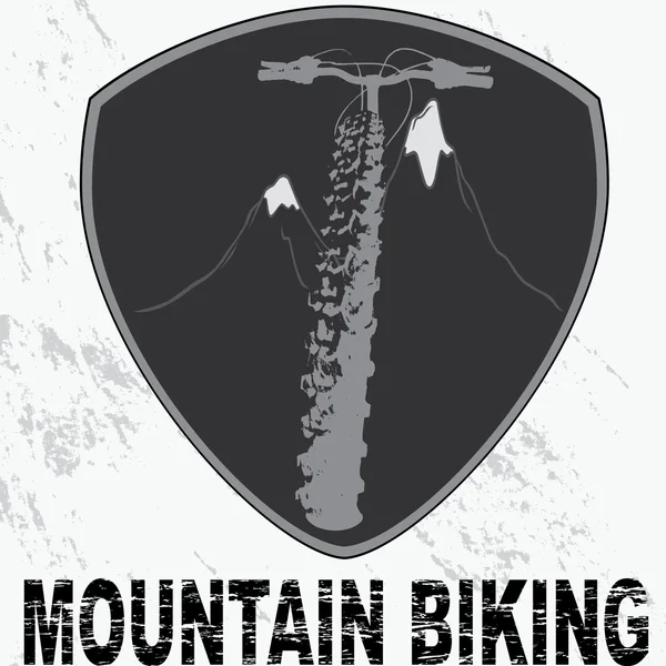 Badge biking design — Stock Vector