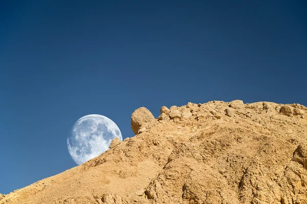 Maansondergang — Stockfoto