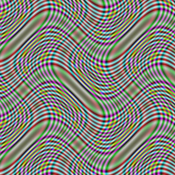 Rendition fractale d'un fond courbe coloré — Photo