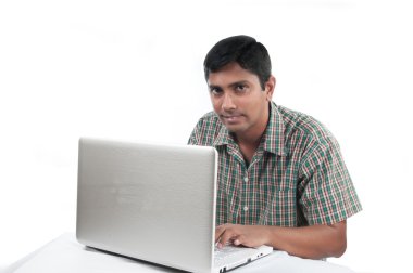 Man and Internet clipart