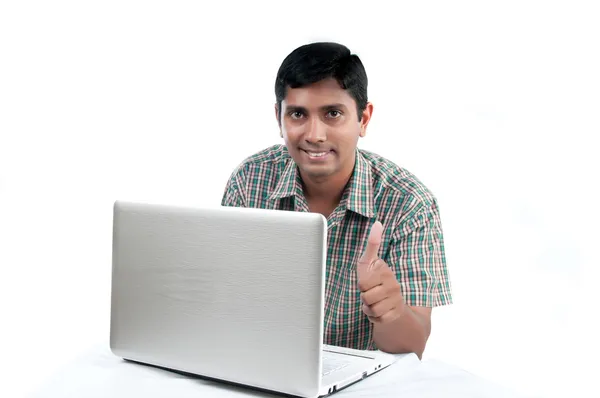 Man and Internet — Stock Photo, Image