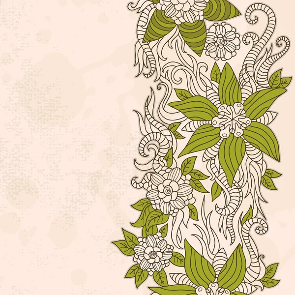 Textura vintage com padrão floral — Vetor de Stock