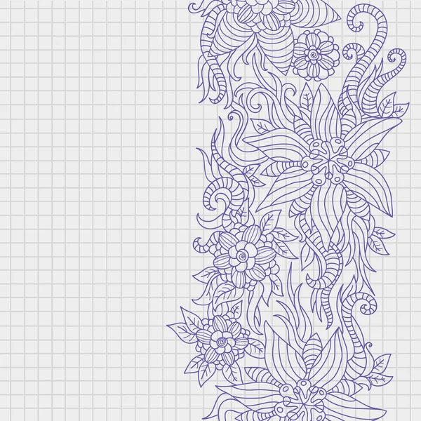 Ročník textury s květinovým vzorem — Stockový vektor