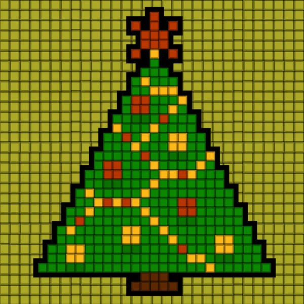 Weihnachtsbaum der Quadrate — Stockvektor
