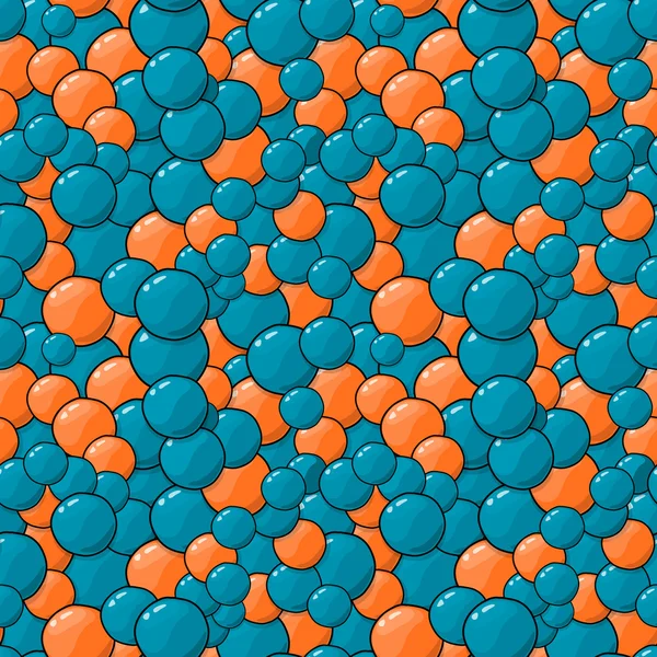 Patrón de burbujas de color. Ilustración vectorial sin fisuras — Archivo Imágenes Vectoriales