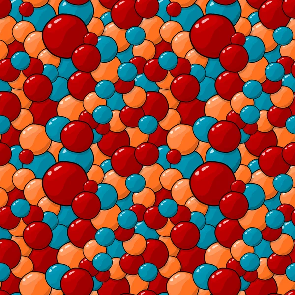 Patrón de burbujas de color. Ilustración vectorial sin fisuras — Archivo Imágenes Vectoriales