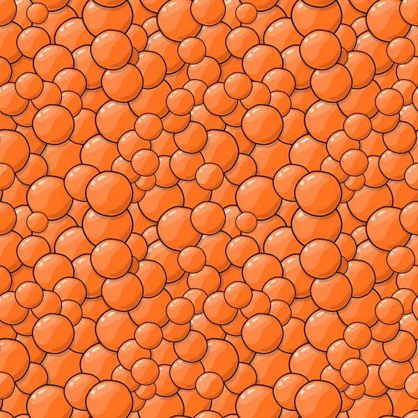 Patrón de burbujas naranja. Ilustración vectorial sin fisuras — Archivo Imágenes Vectoriales