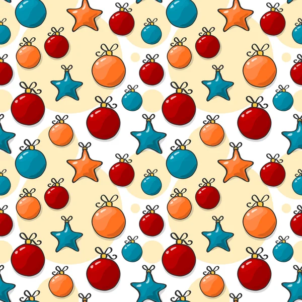 Christmas background. Seamless vector illustration — Stock Vector