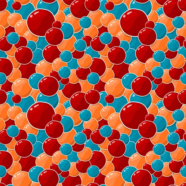 Візерунок бульбашок кольорів. Безшовні Векторні ілюстрації — стоковий вектор