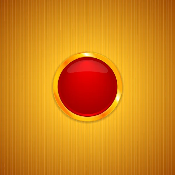 Bouton rouge . — Image vectorielle