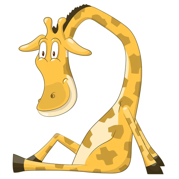 Cartoon-Giraffe. Vektorillustration — Stockvektor