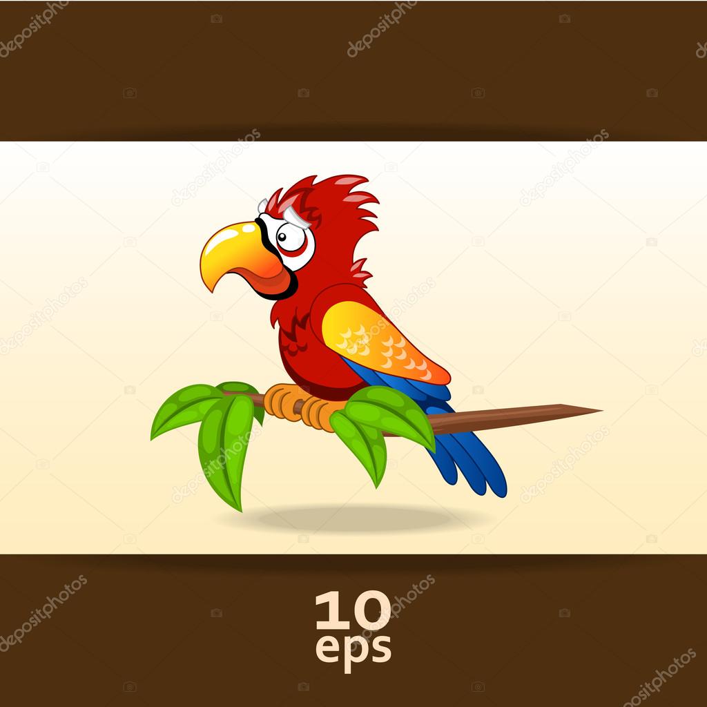 Parrot. Vector illustration