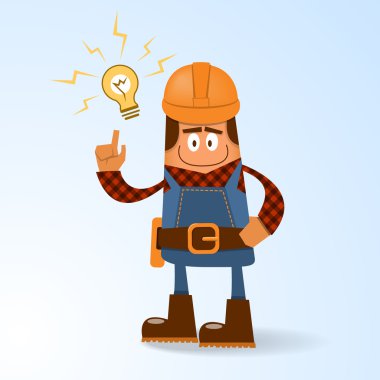 mutlu Oluşturucu. vektör çizim