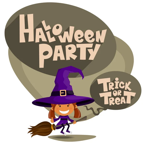 Trick or treat. Vector Illustration of Halloween theme. — Stock Vector