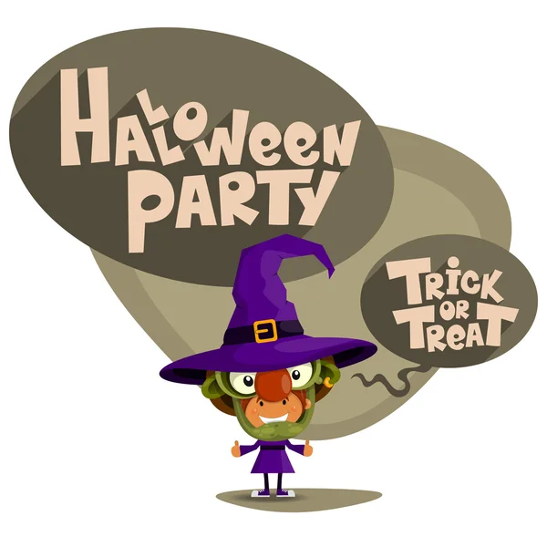 Trick or treat. Vector Illustration of Halloween theme. — Stock Vector