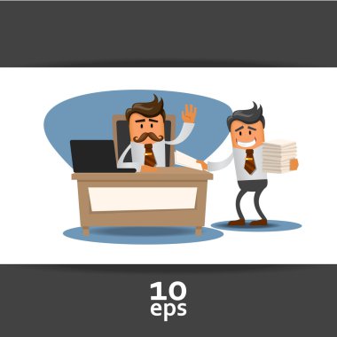 office teması çizimi.