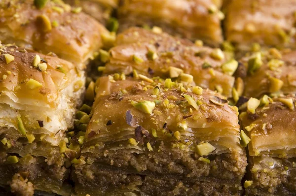 Baklava - tradicional deserto doce do Oriente Médio — Fotografia de Stock