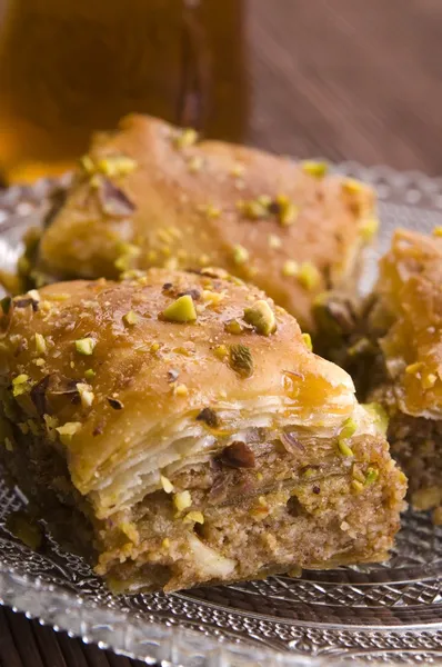 バクラヴァ - 伝統的な中東甘味デザート — ストック写真