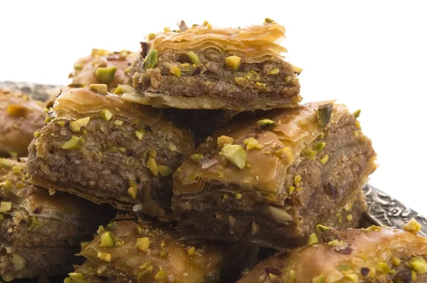 Baklava - desierto dulce tradicional de Oriente Medio —  Fotos de Stock