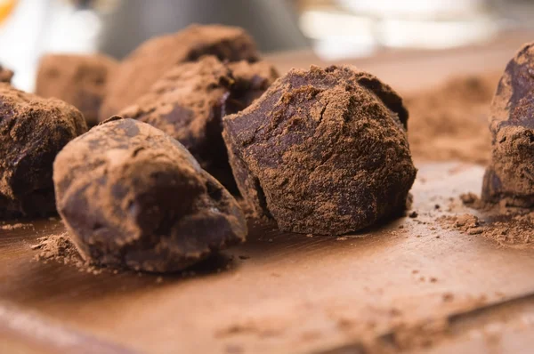 Trufle czekoladowe domowej roboty — Zdjęcie stockowe