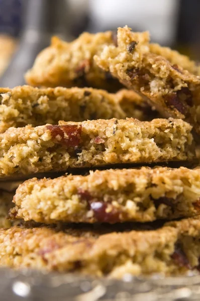 Freshly baked cranberry cookies — Stock Photo, Image