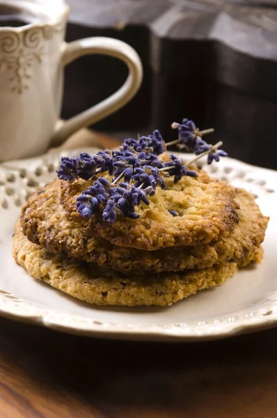 Biscotti di lavanda fatti a mano — Foto Stock