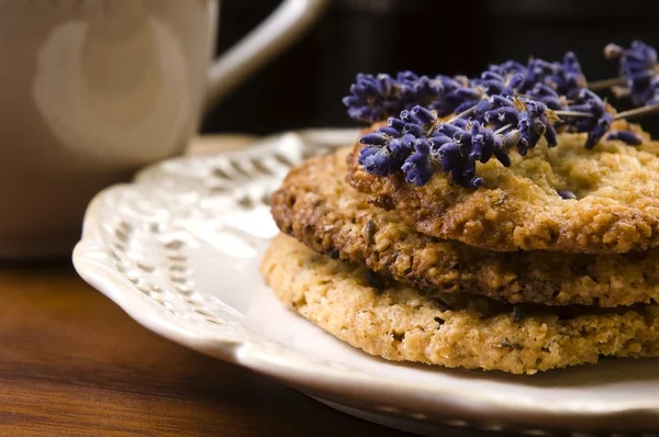 Handmade lavender cookies — Stock Photo, Image