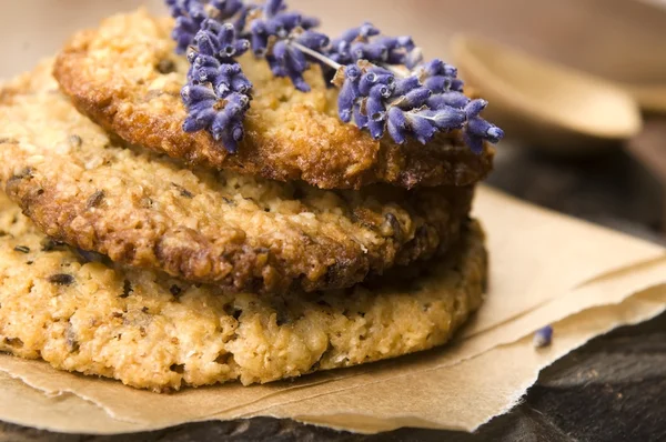 Handmade lavender cookies — Stock Photo, Image