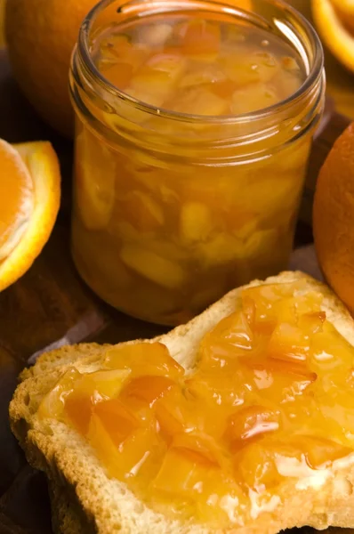 Hausgemachte Orangenmarmelade — Stockfoto