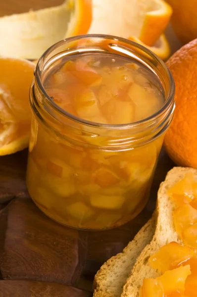 Hausgemachte Orangenmarmelade — Stockfoto