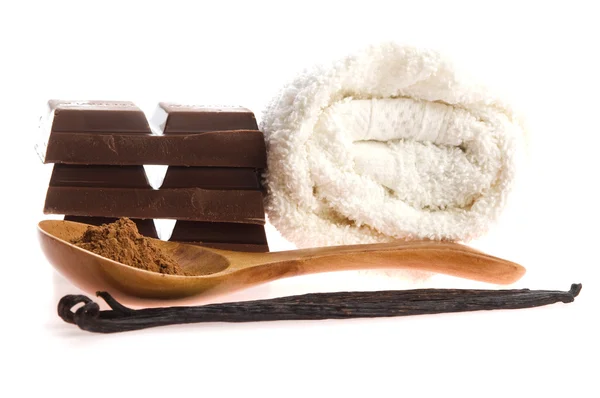 Spa chocolade aromatherapie items — Stockfoto