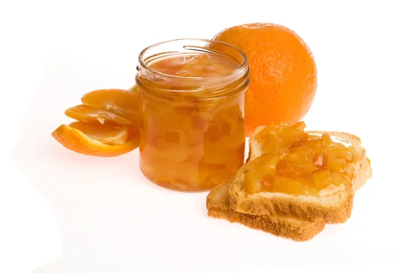Zelfgemaakte sinaasappeljam — Stockfoto