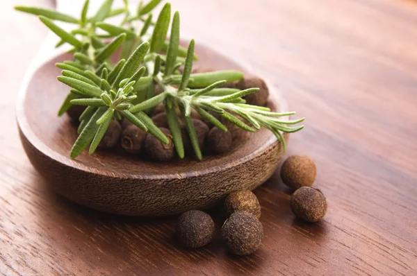 Allspice con romero fresco — Foto de Stock