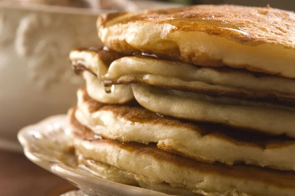 Pannenkoeken met siroop — Stockfoto