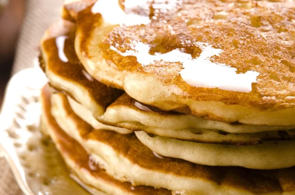 Pannenkoeken met siroop — Stockfoto