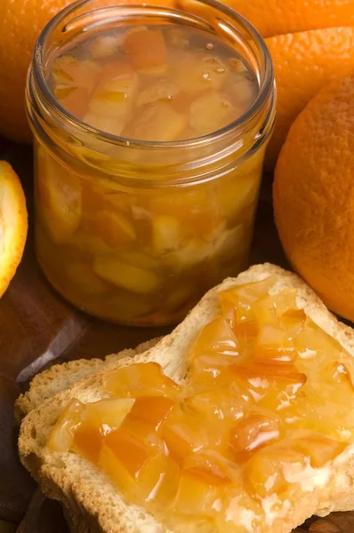 Hausgemachte Orangenmarmelade — Stockfoto