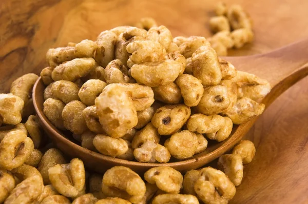 Popped wheat grains — Stock Photo, Image